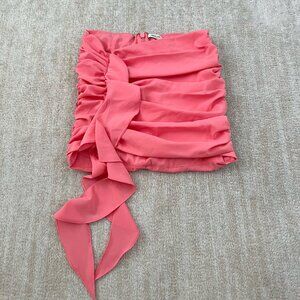 Mistress Rocks House of CB Coral Gathered Mini Skirt XS